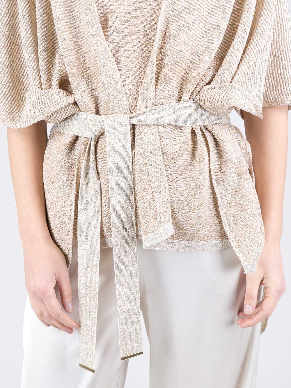 Poncho in lurex