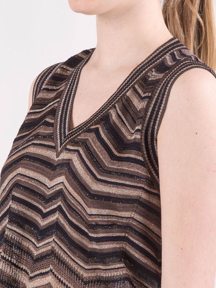 Completo traforato lungo in lurex