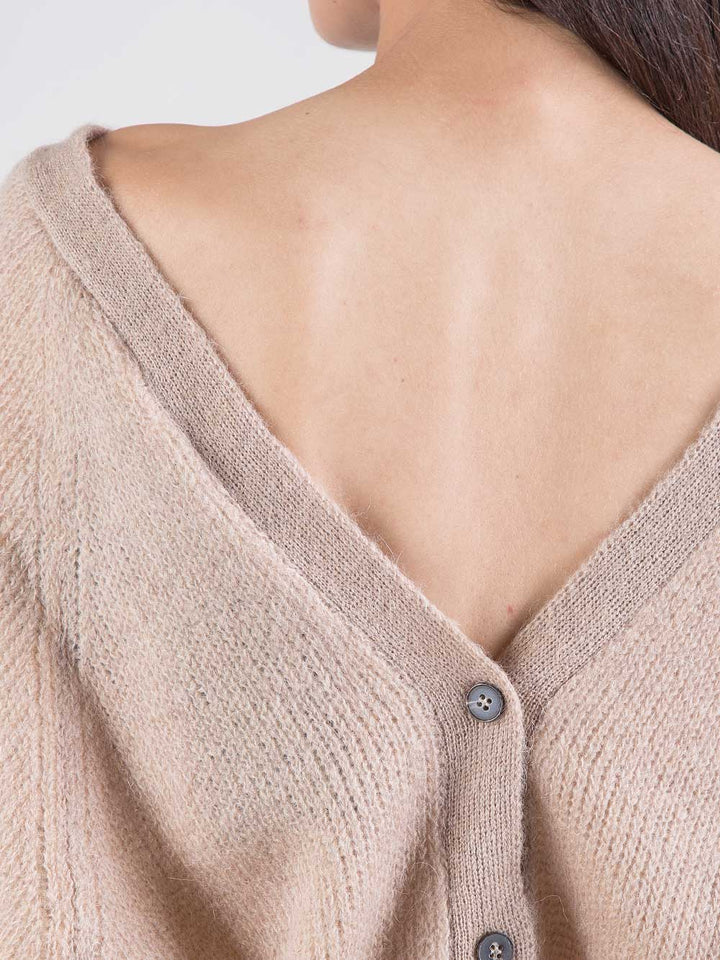 Cardigan doppio verso