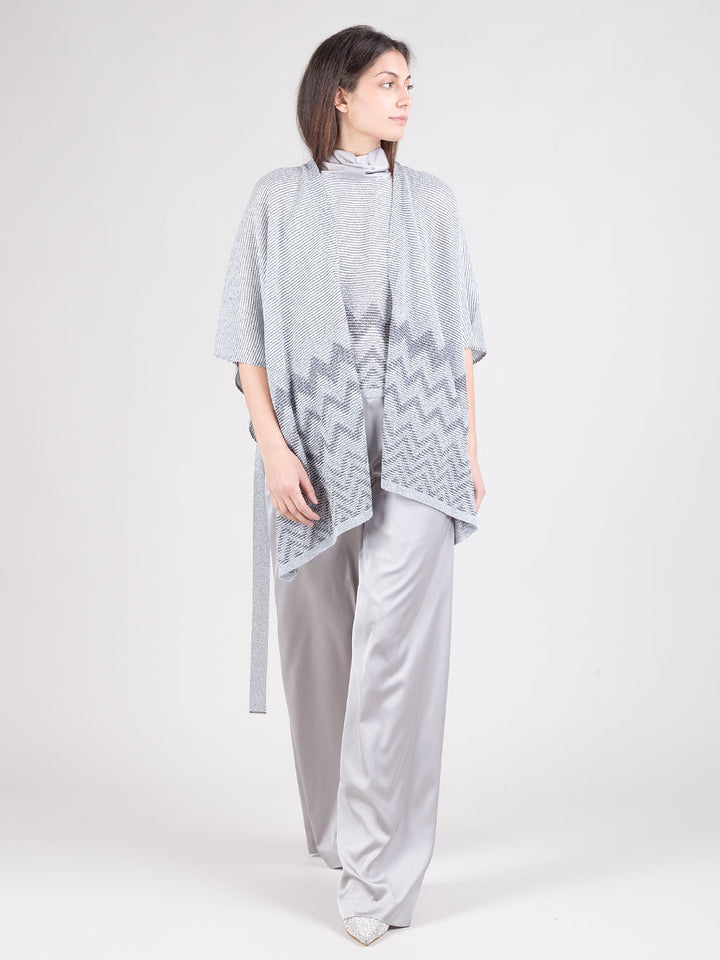 Poncho in lurex