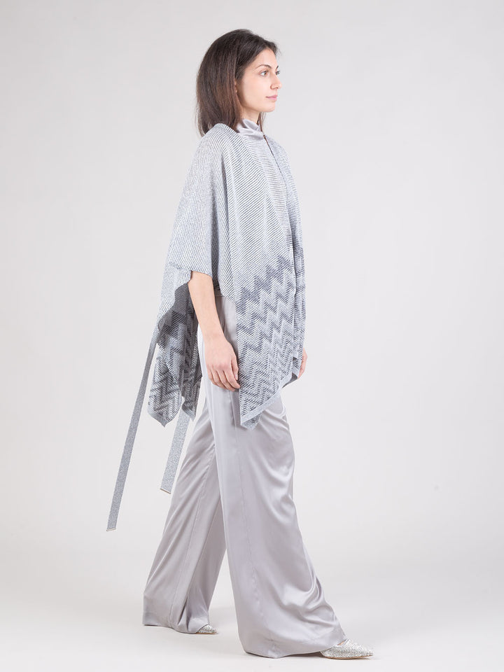 Poncho in lurex