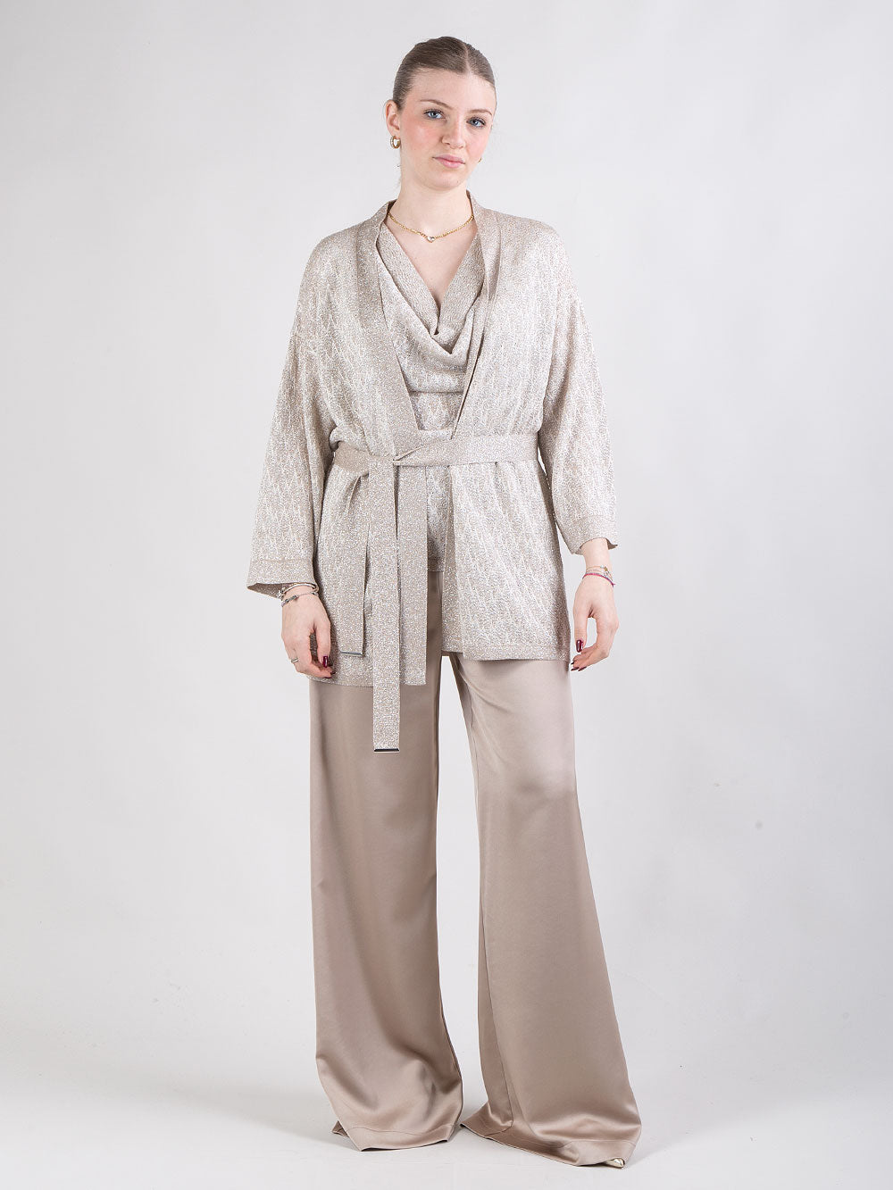 Completo tre pezzi in lurex