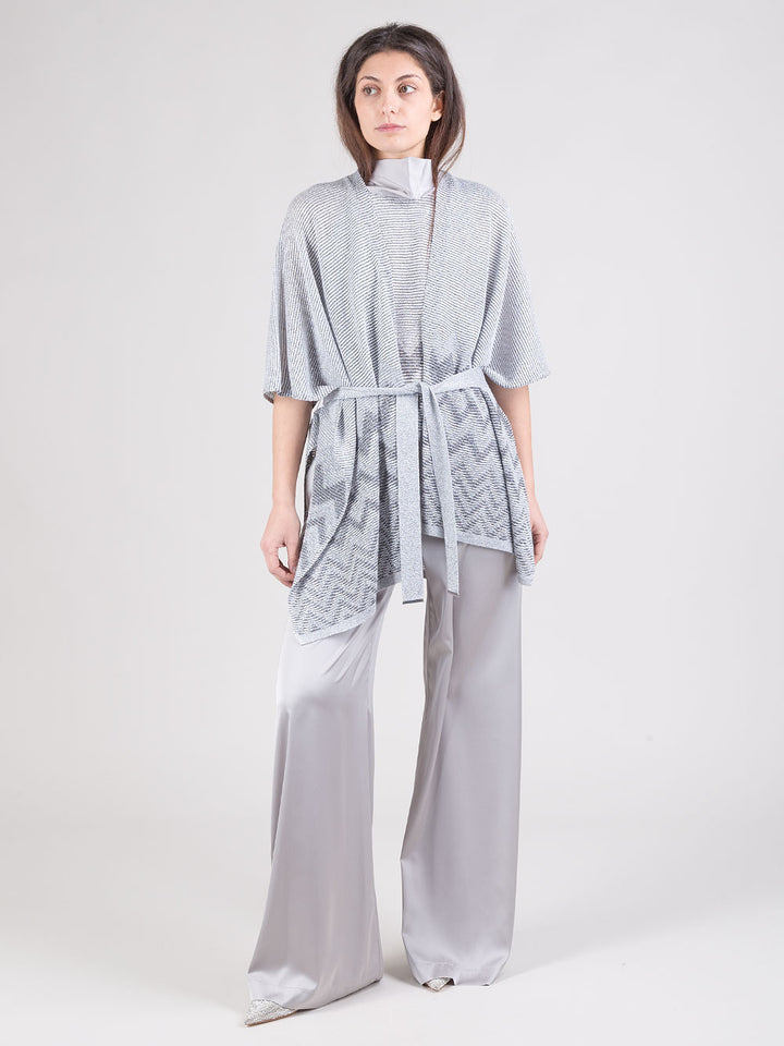 Poncho in lurex