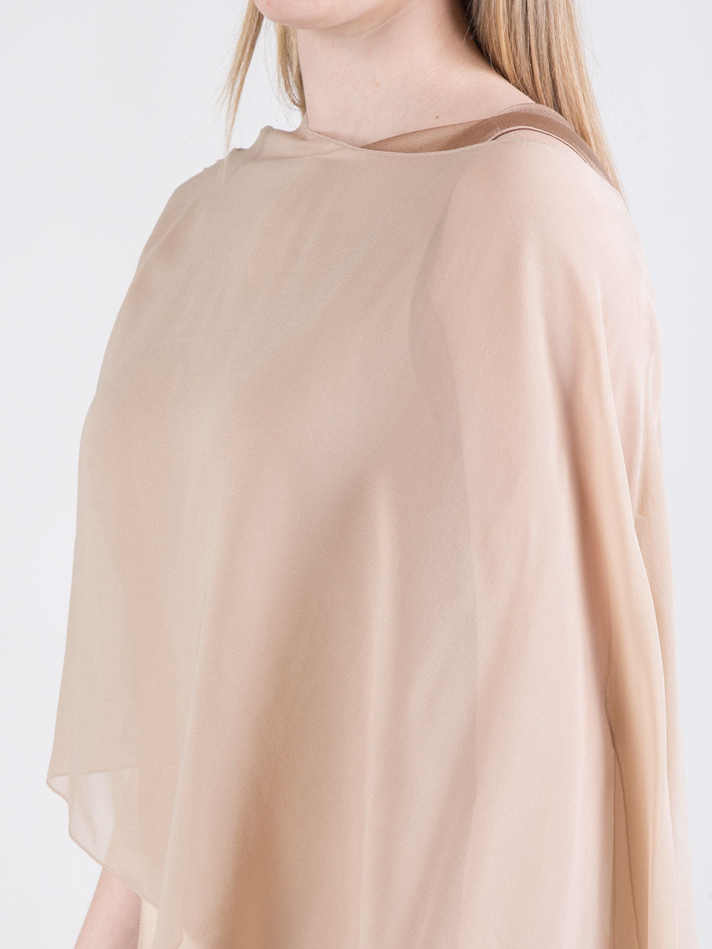 Abito lungo Mara con poncho
