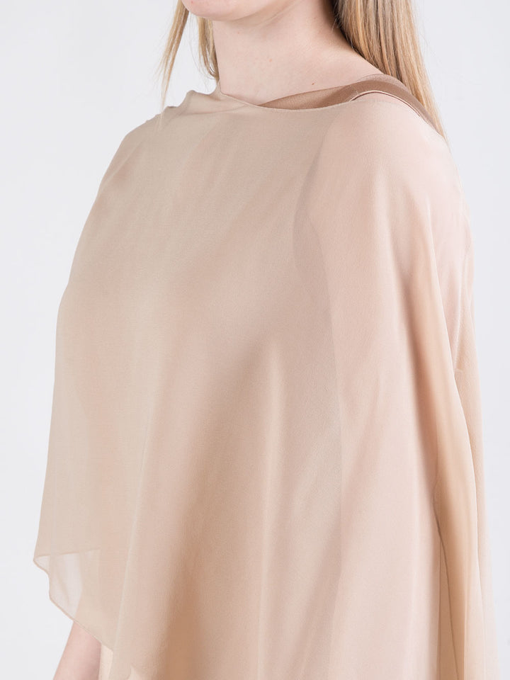 Abito lungo Mara con poncho