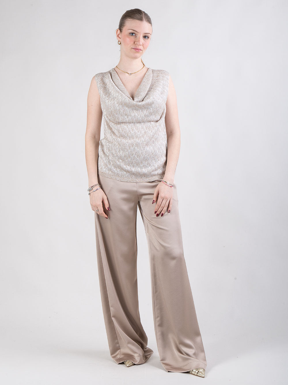 Completo tre pezzi in lurex