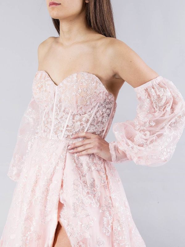 ABITO DA SERA IN TULLE RICAMATO