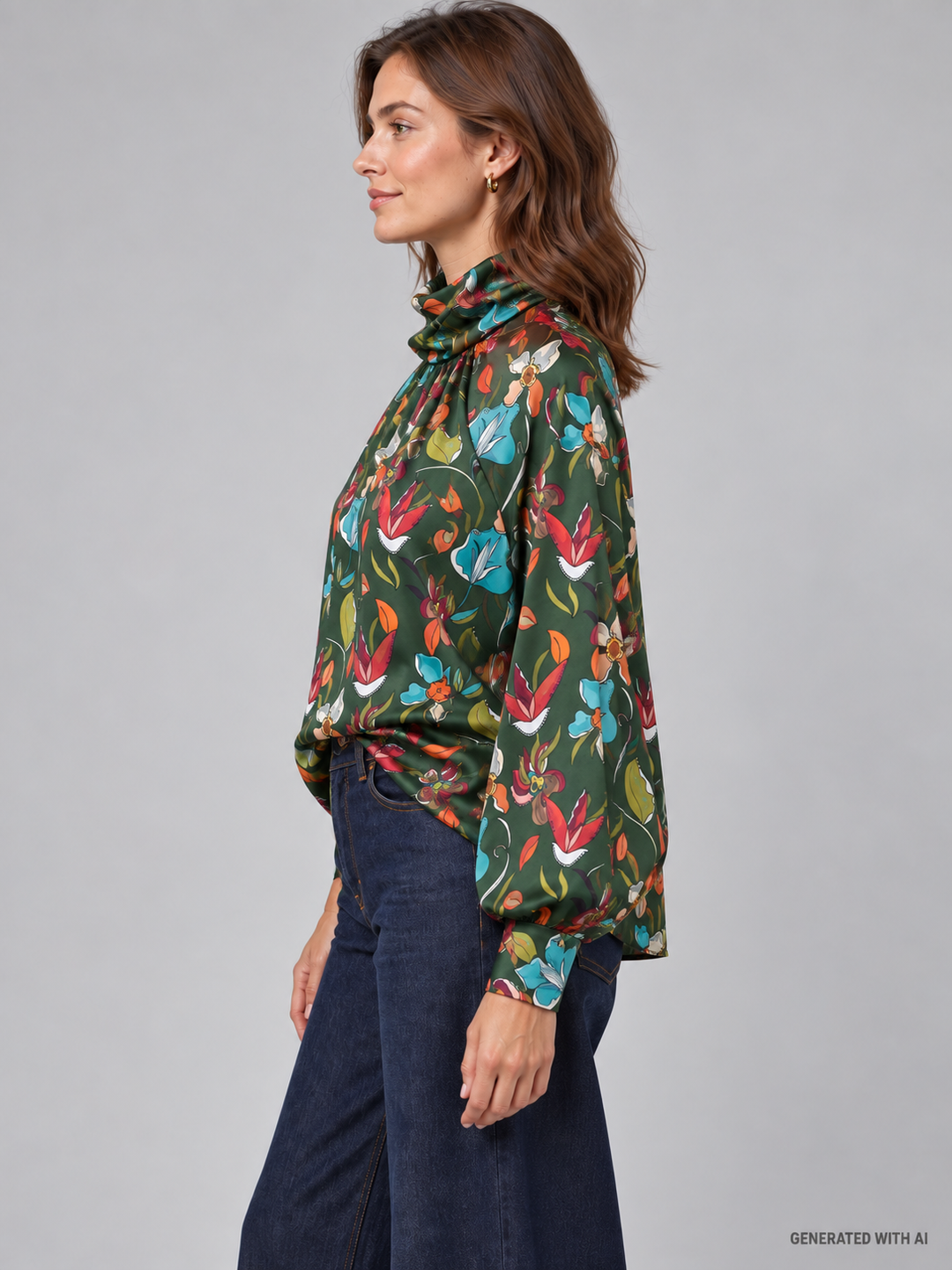Blusa fantasia floreale