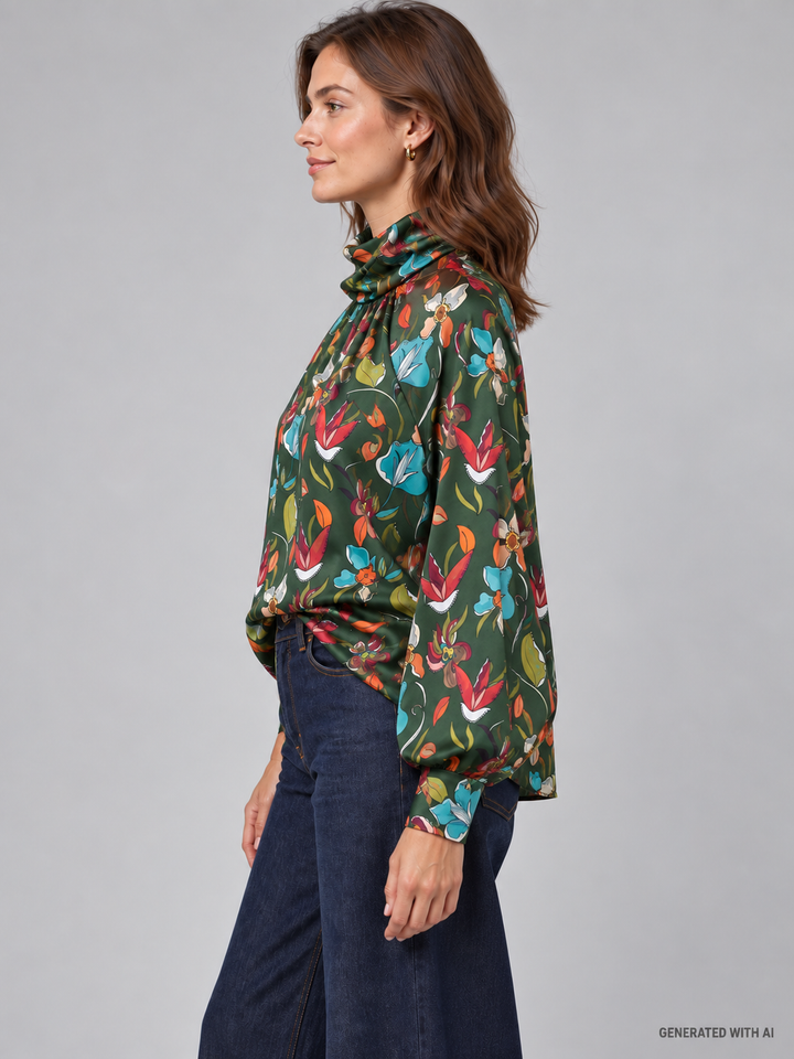 Blusa fantasia floreale