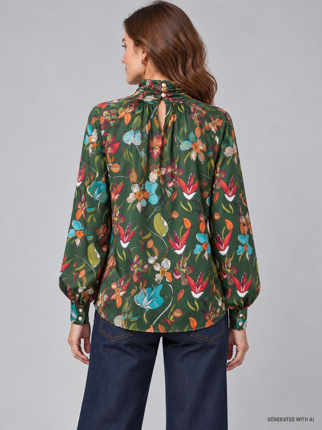 Blusa fantasia floreale