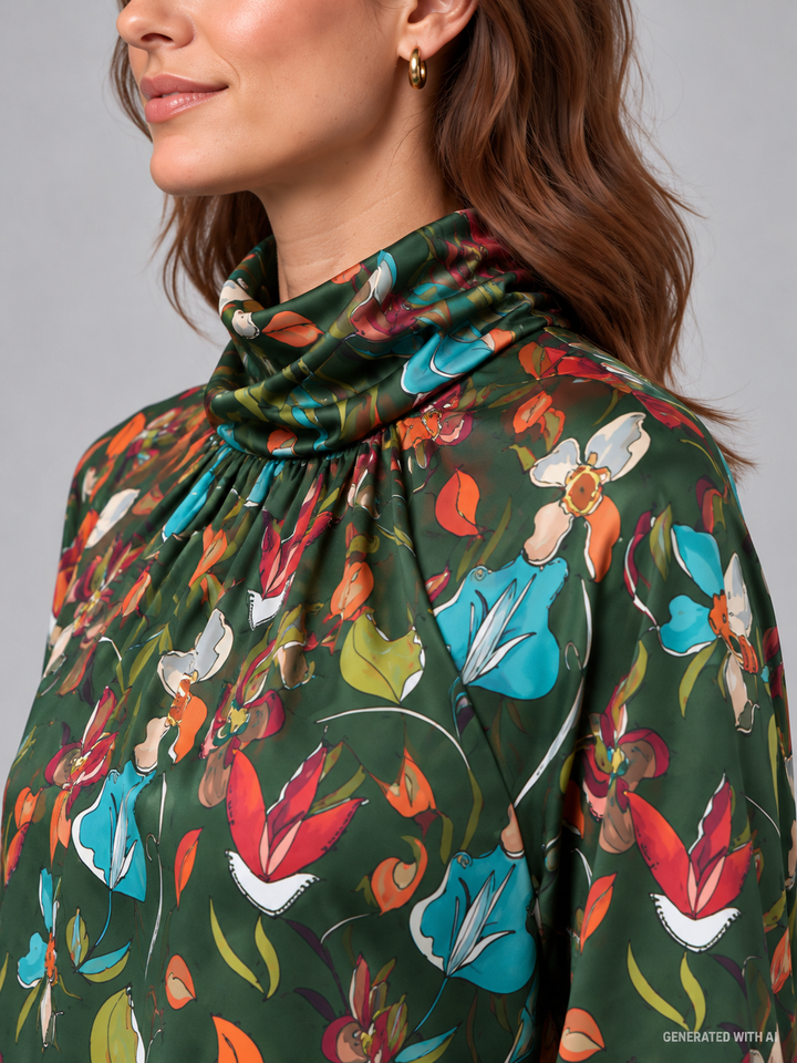 Blusa fantasia floreale