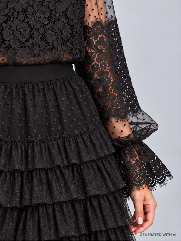 Blusa in pizzo