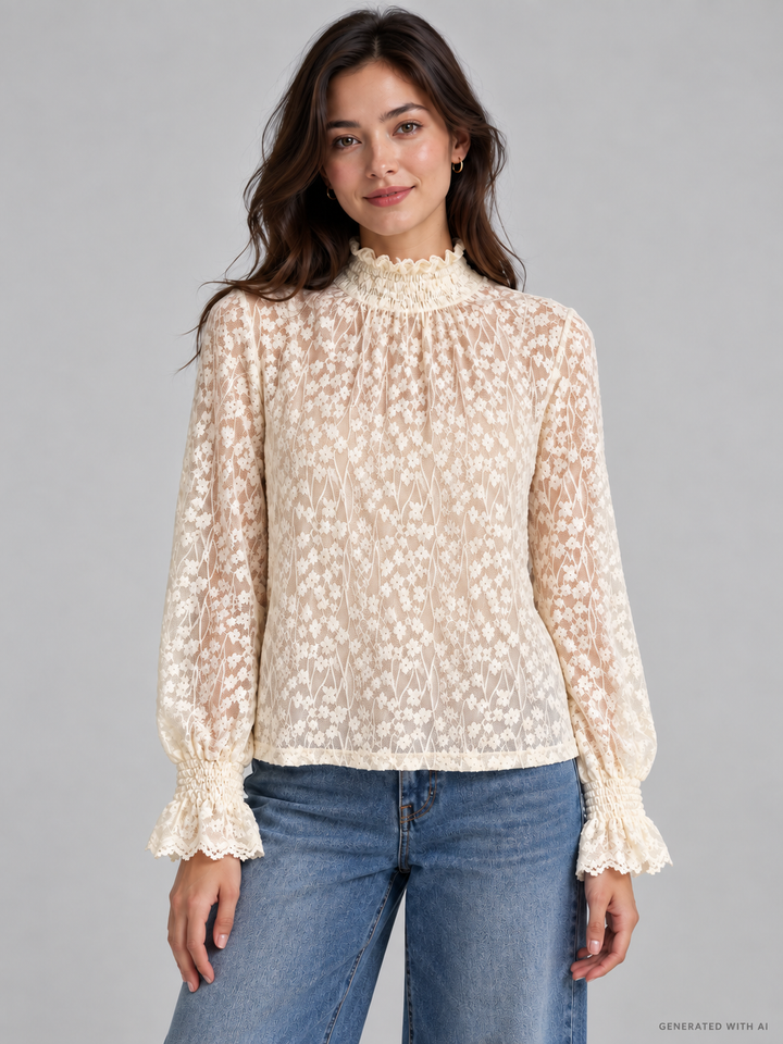 Tshirt in pizzo Tea