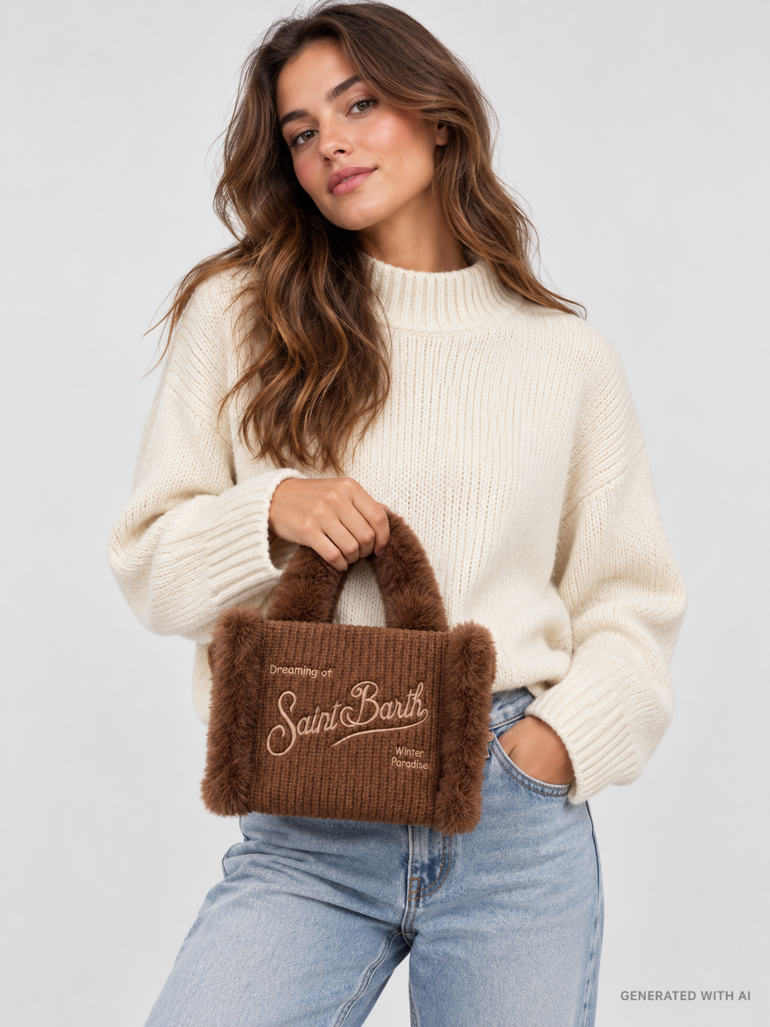 Borsa Vanity Mini Shearling