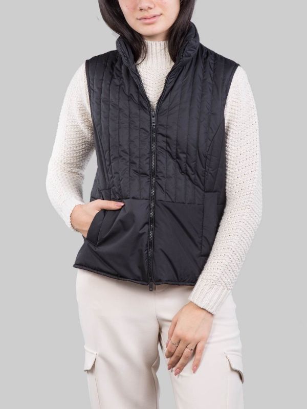 CAPPOTTO A VESTAGLIA GRIGIO ANTRACITE CON GILET IMBOTTITO