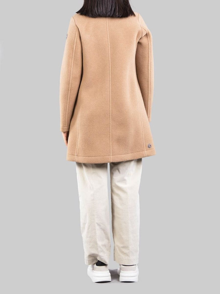 CAPPOTTO IN PANNO DI LANA CAMMELLO CON COLLETTO CLASSICO