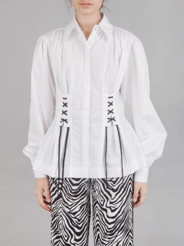 CAMICIA BUSTIER IN COTONE ORGANICO