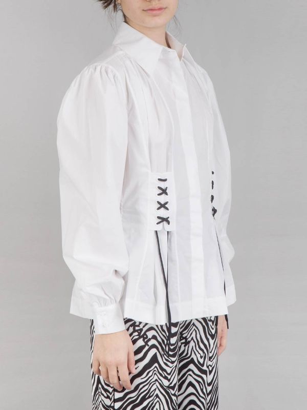 CAMICIA BUSTIER IN COTONE ORGANICO