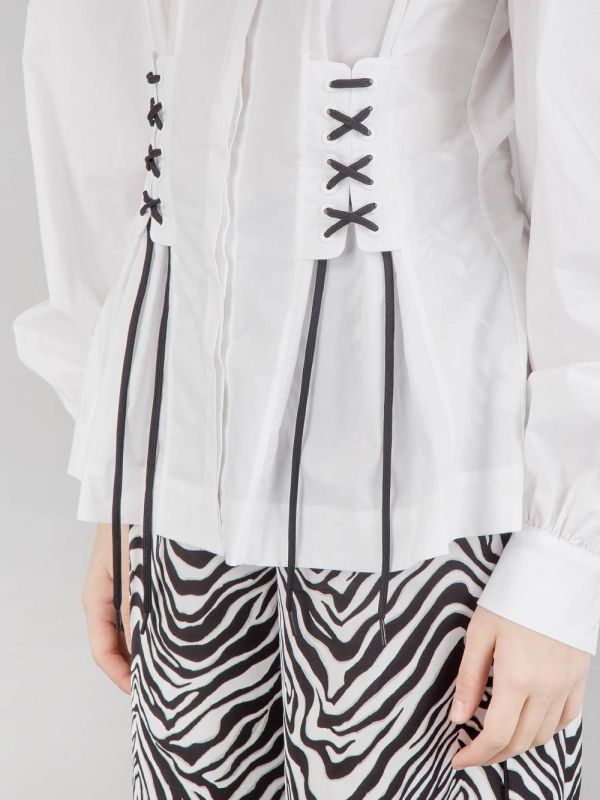 CAMICIA BUSTIER IN COTONE ORGANICO