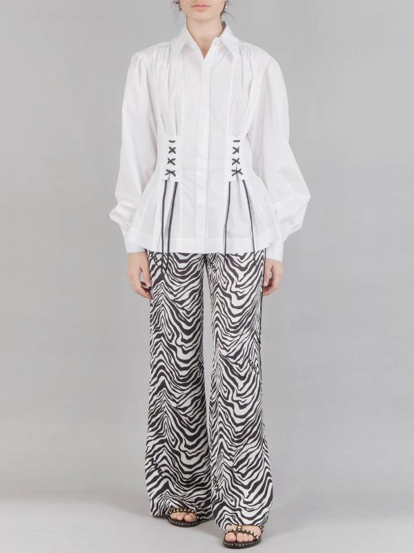 CAMICIA BUSTIER IN COTONE ORGANICO