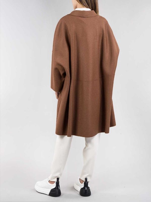 CAPPOTTO MONOPETTO OVERSIZE FIT IN LANA ECO SOSTENIBILE
