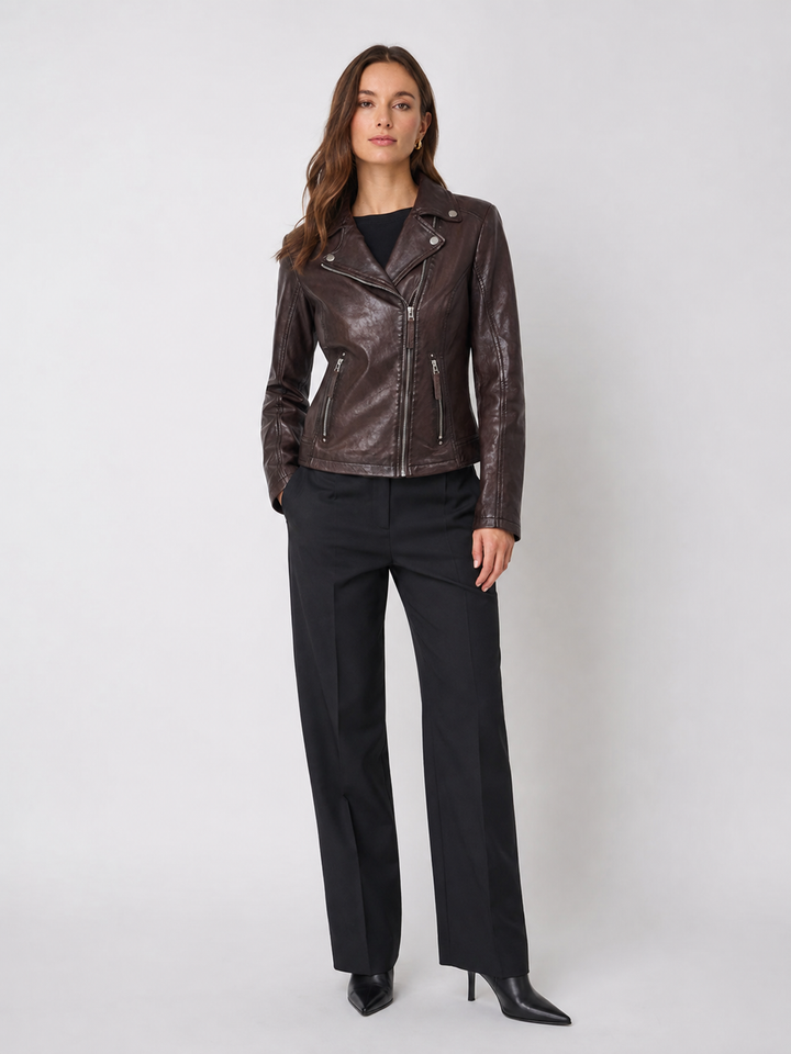 Giacca Biker Ludwig in Pelle di Agnello