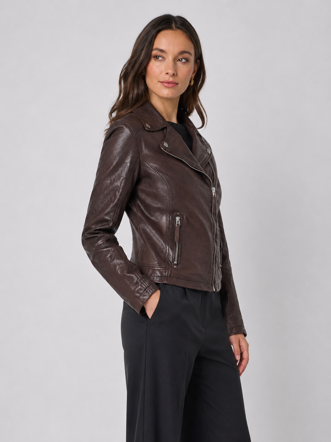 Giacca Biker Ludwig in Pelle di Agnello