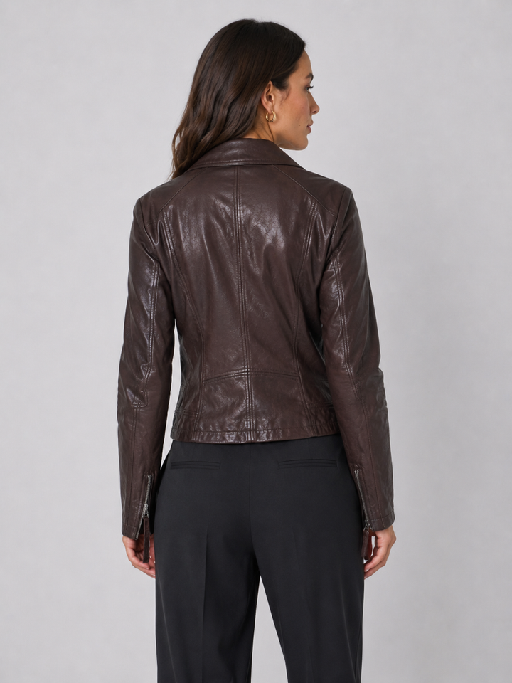 Giacca Biker Ludwig in Pelle di Agnello