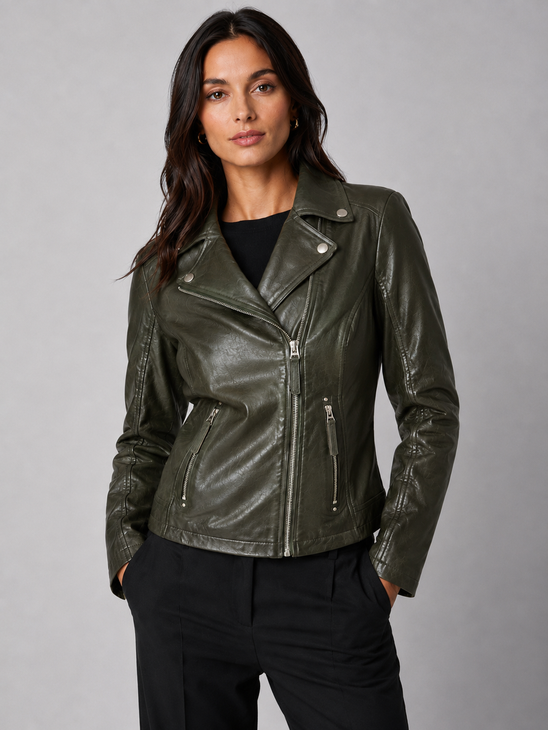 Giacca Biker Ludwig in Pelle di Agnello