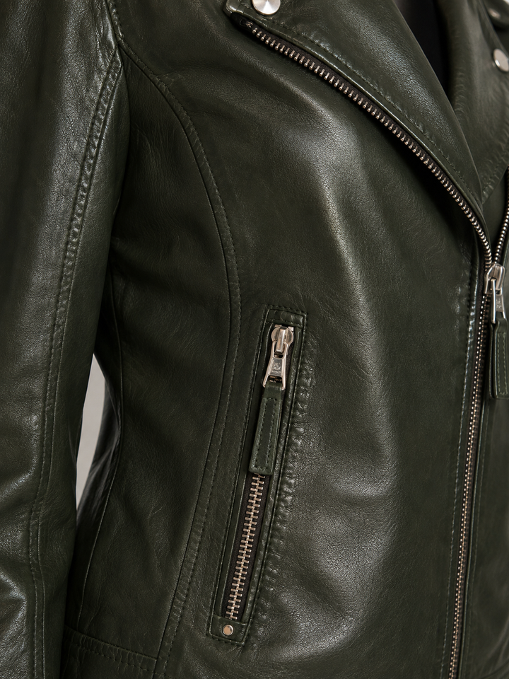 Giacca Biker Ludwig in Pelle di Agnello