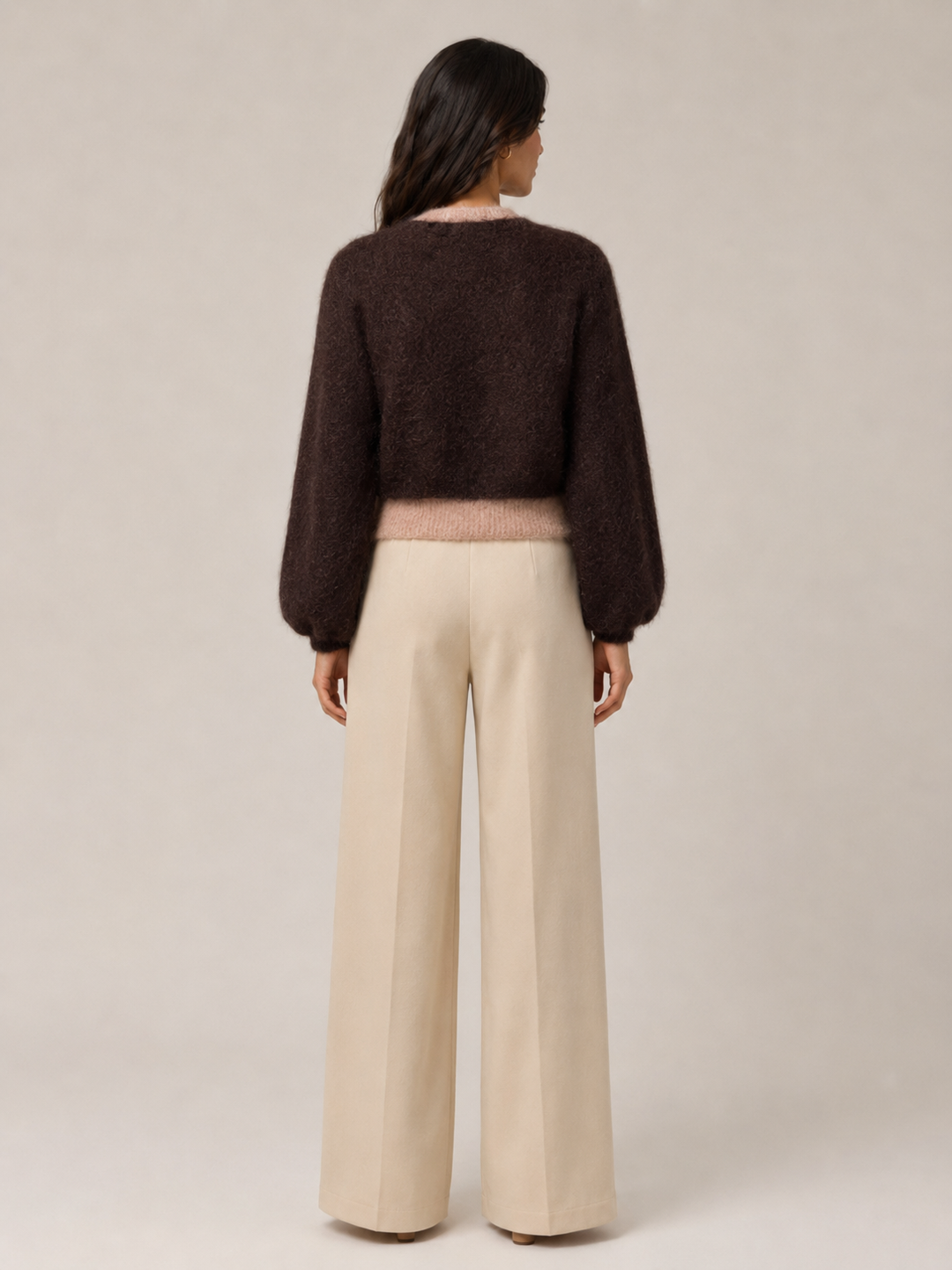Cardigan in Mohair con Applicazioni Floreali