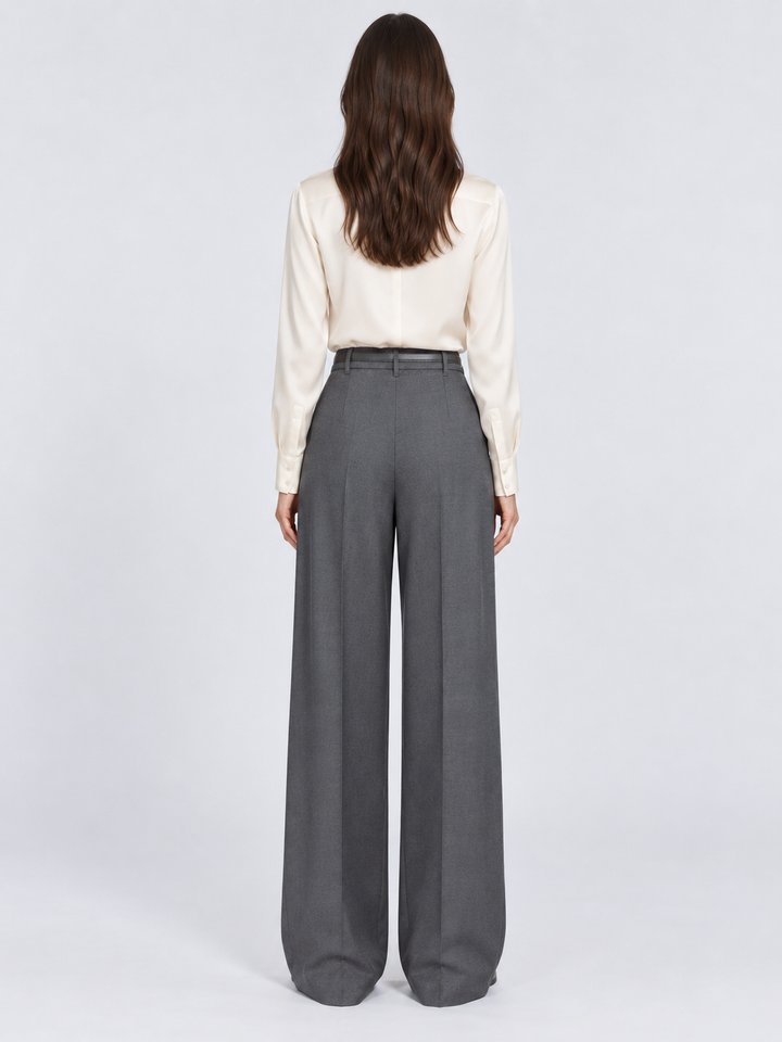 Pantalone in flanella di lana