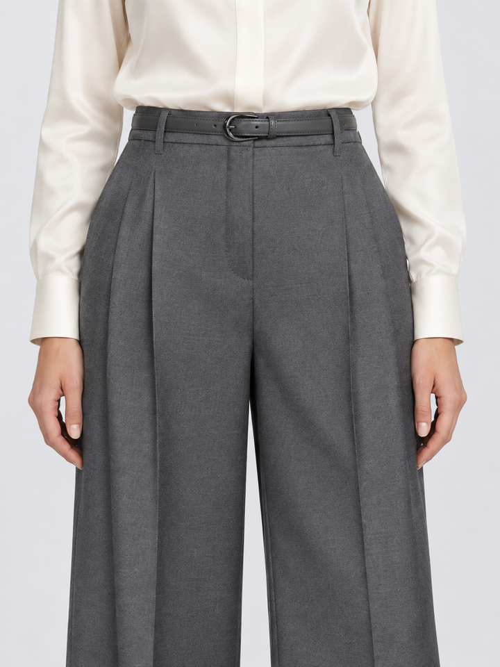 Pantalone in flanella di lana