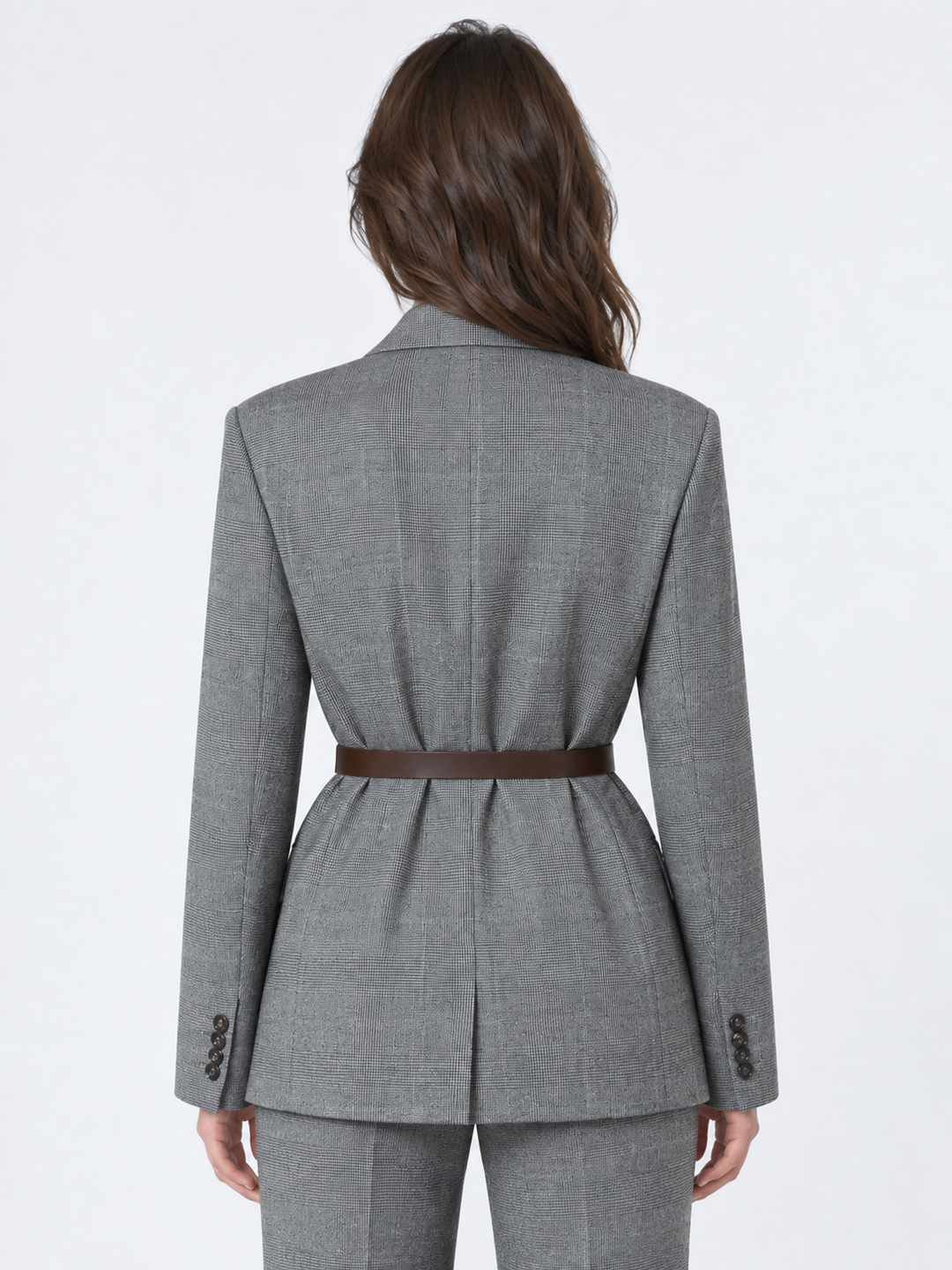 Blazer monopetto in flanella di lana