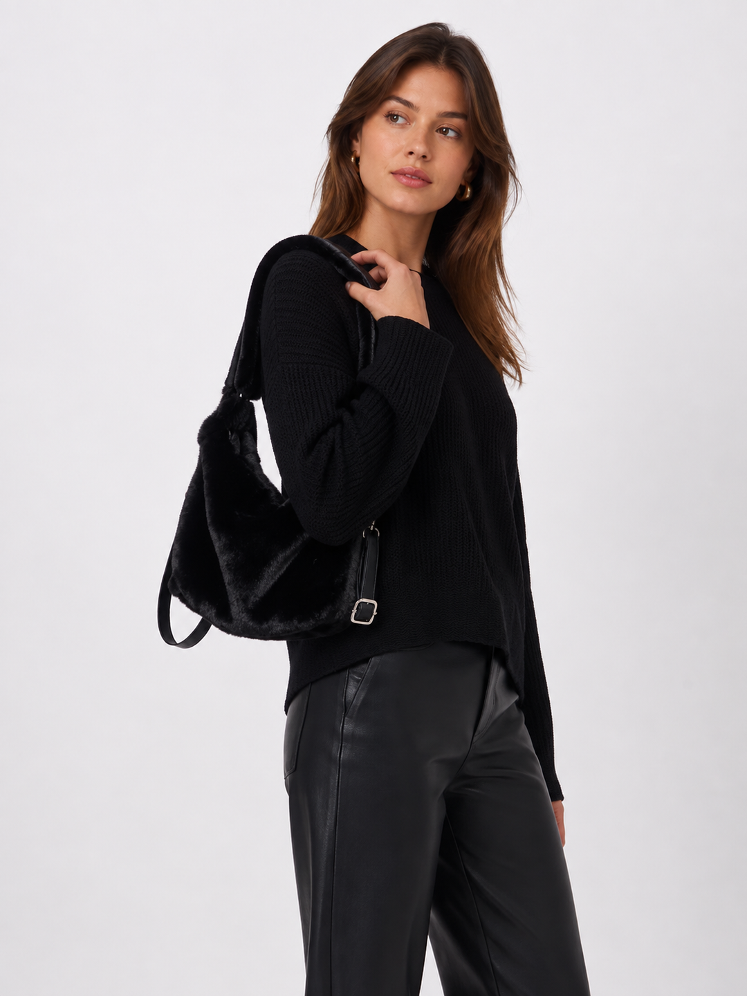 Borsa in Ecopelliccia con Tracolla Removibile