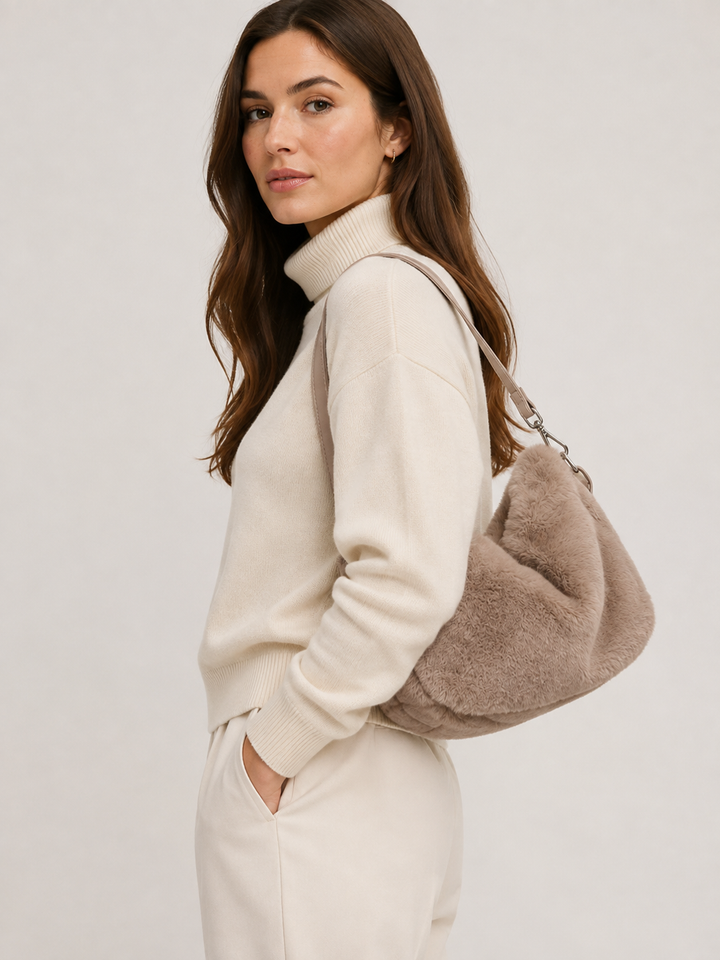 Borsa in Ecopelliccia con Tracolla Removibile