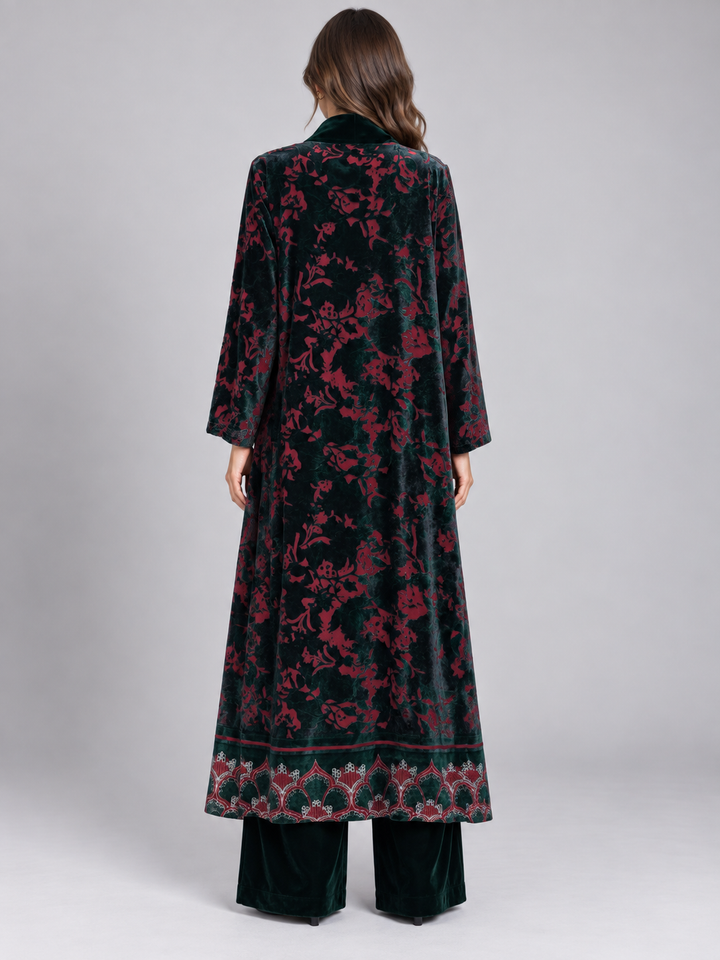 Kimono lungo in velluto