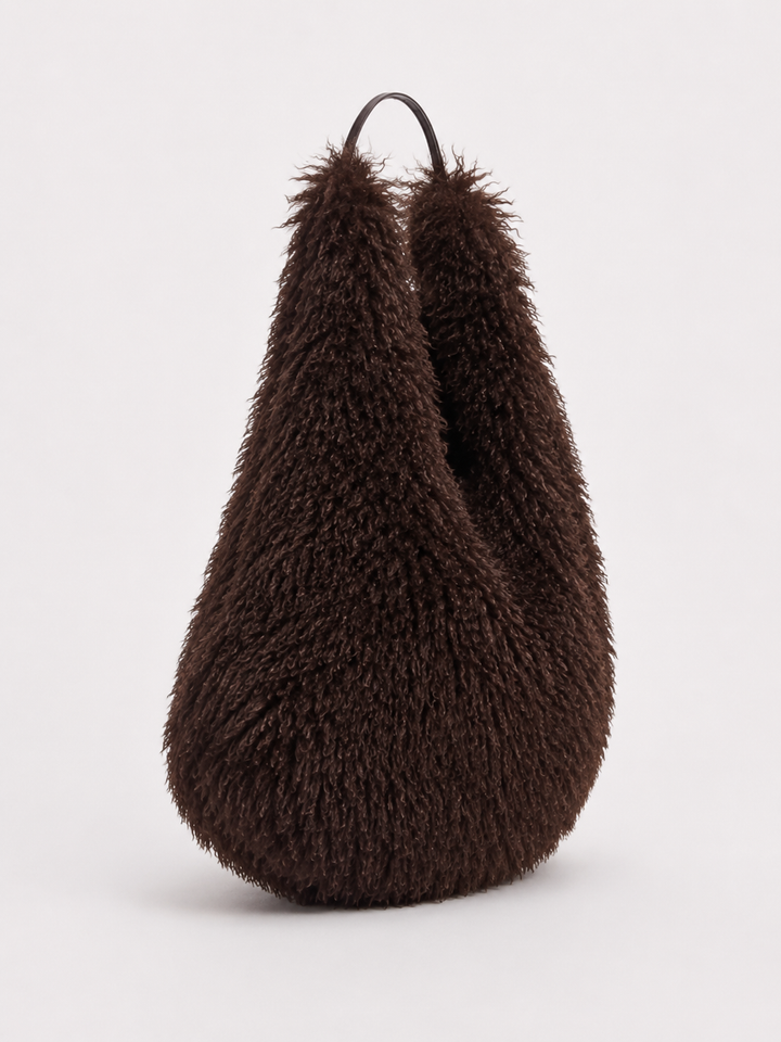 Borsa in ecopelliccia plush