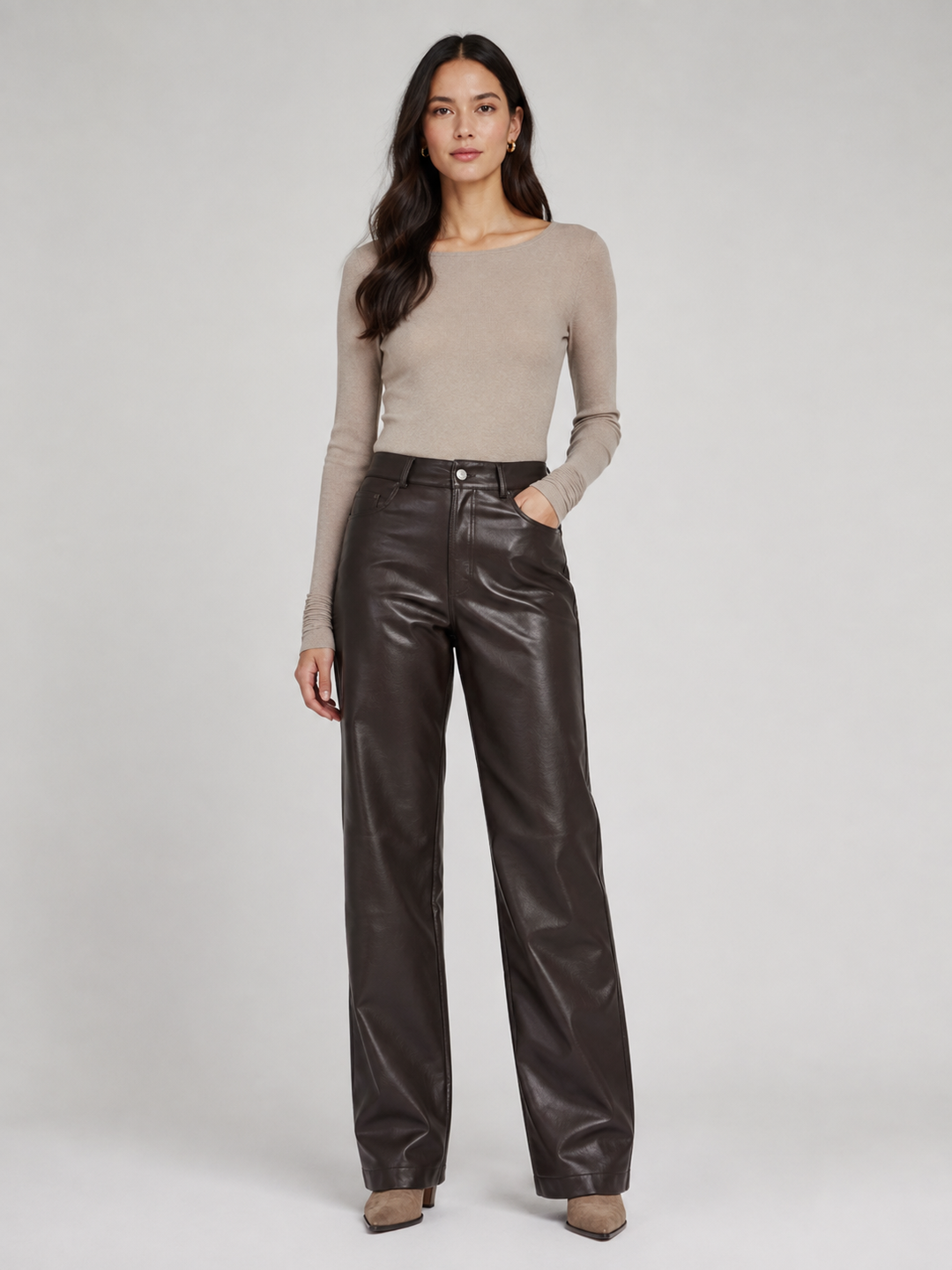 Pantaloni in ecopelle