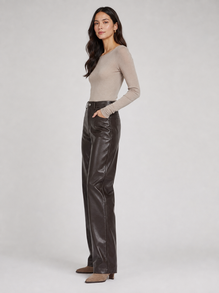 Pantaloni in ecopelle