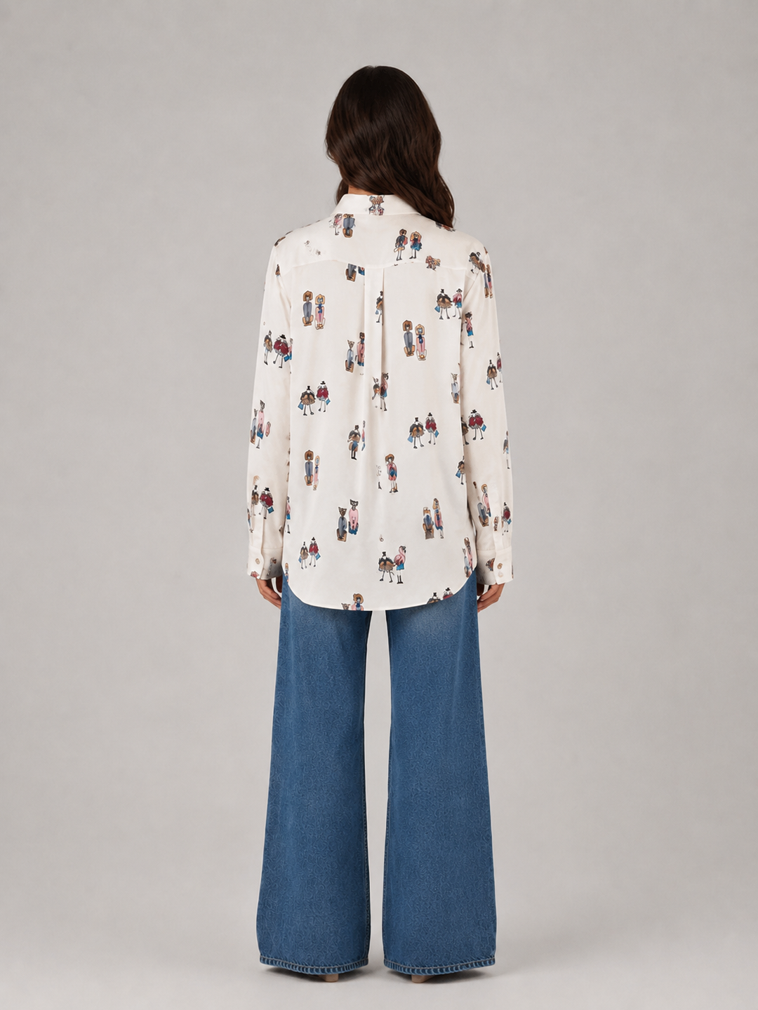 Camicia bianca con Stampa Fantasia