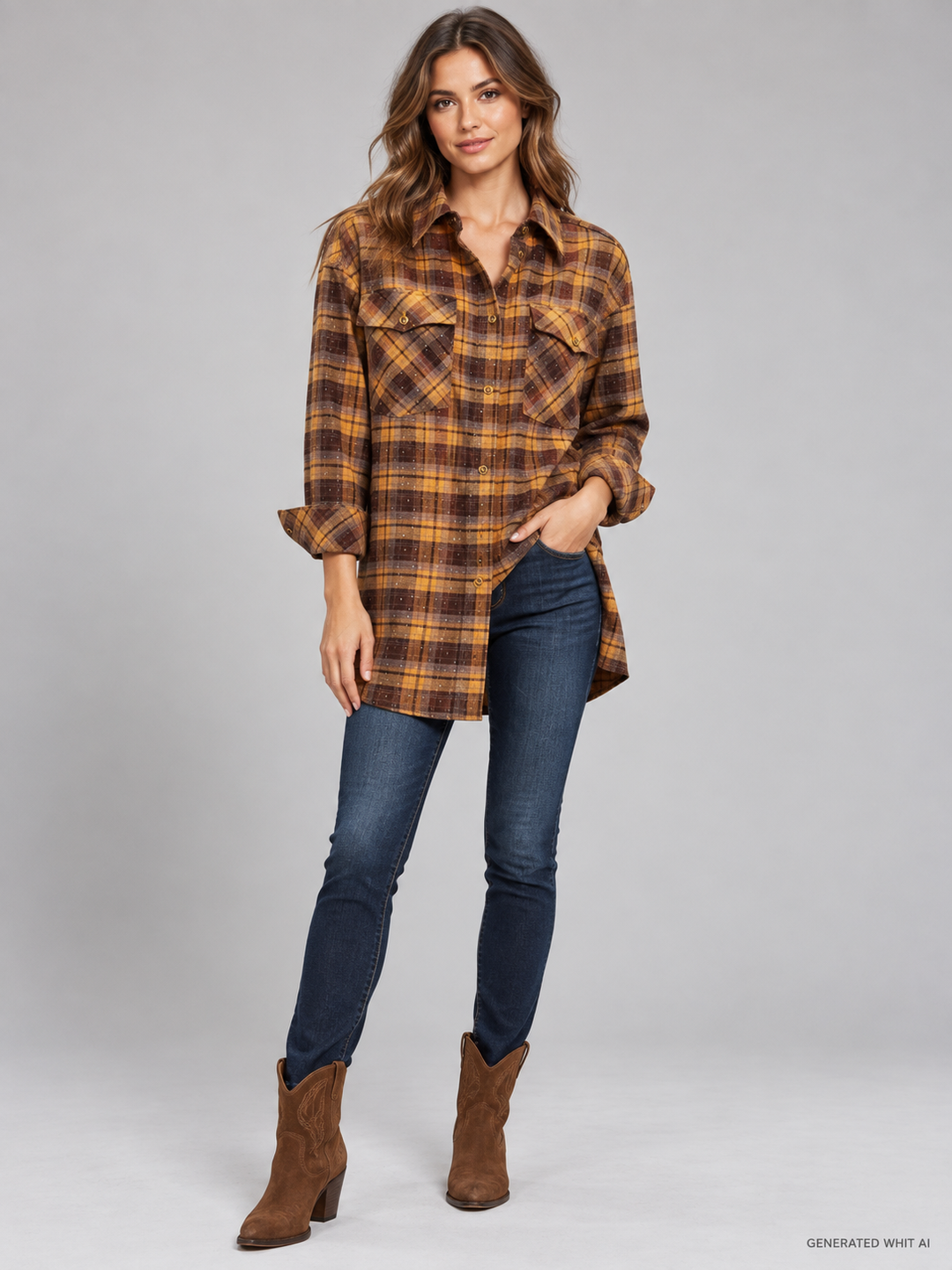Camicia texana lunga