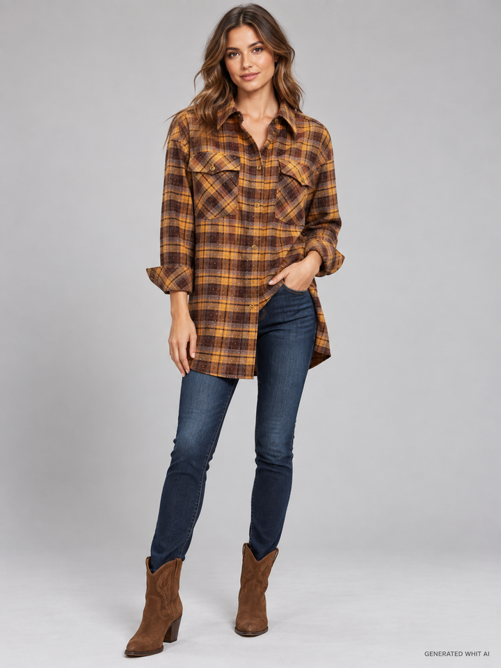 Camicia texana lunga