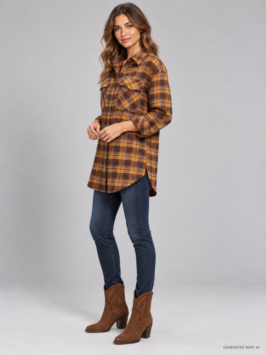 Camicia texana lunga