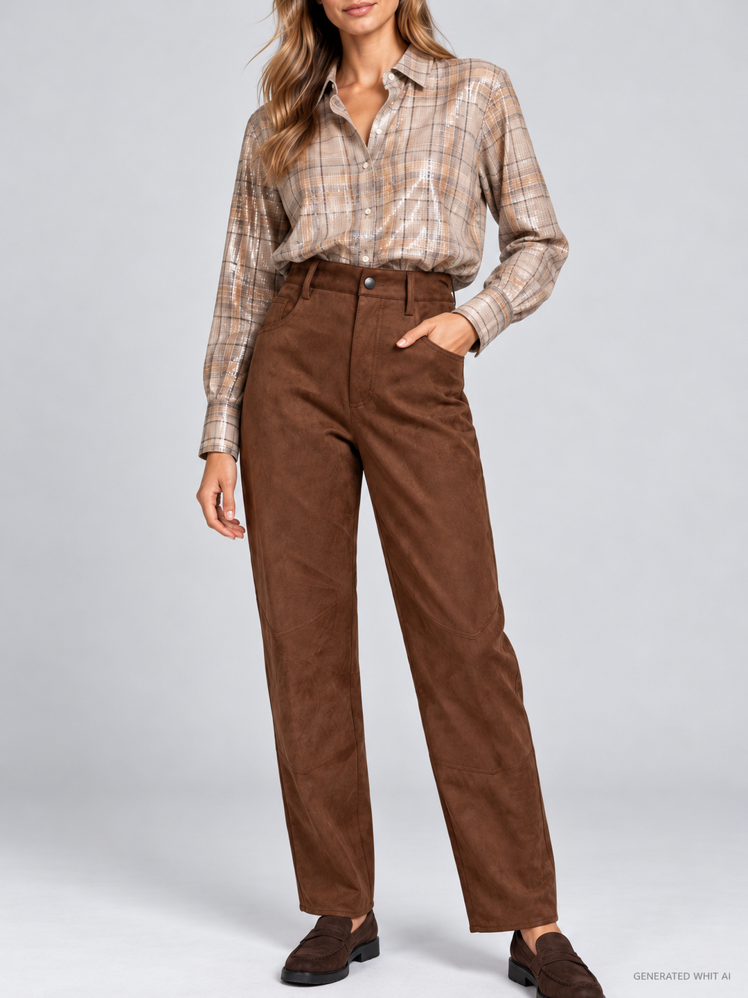 Pantaloni in ecopelle