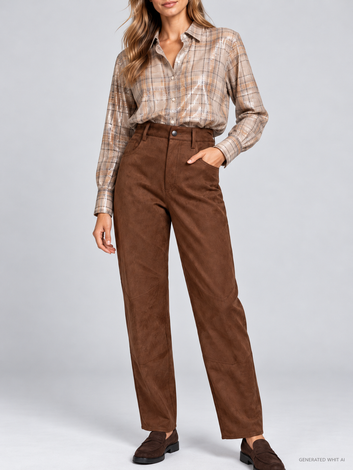 Pantaloni in ecopelle