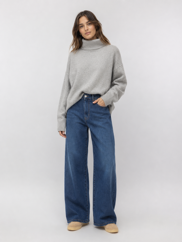 Jeans long marine