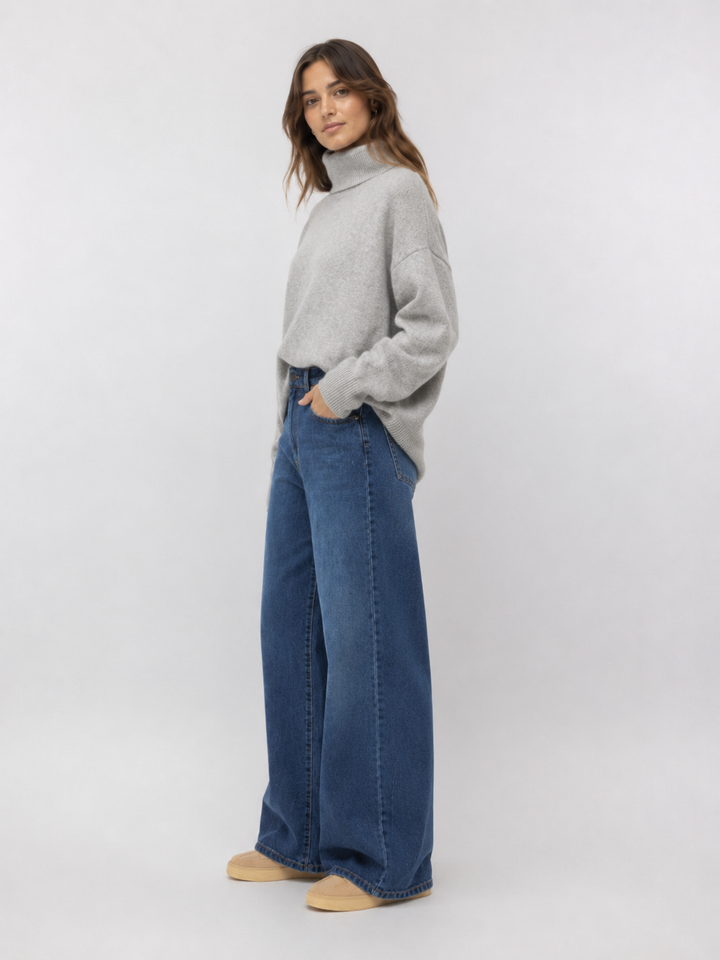 Jeans long marine