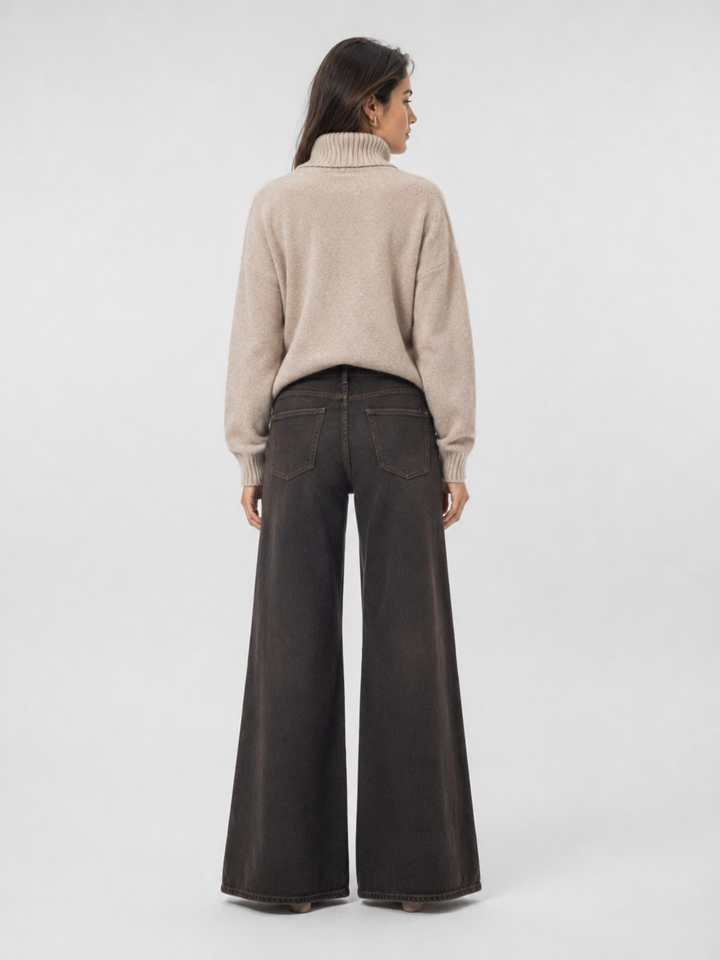 Jeans high waist wide leg