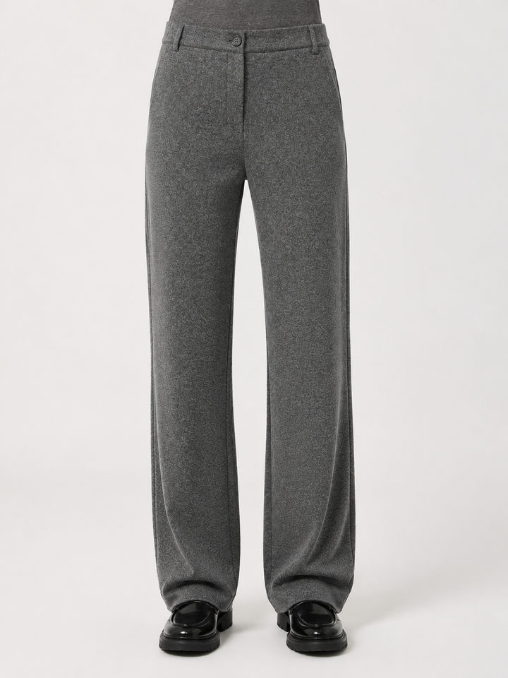 Pantalone in Jersey Micro Jacquard